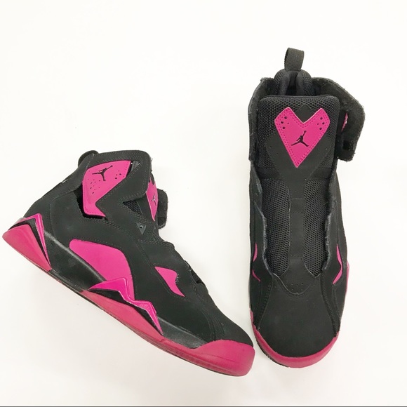 jordan true flight black pink